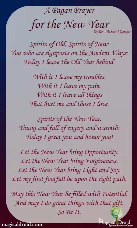 Pagan new year invocation